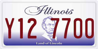 IL license plate Y127700