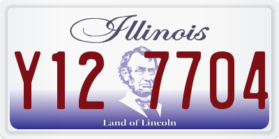 IL license plate Y127704