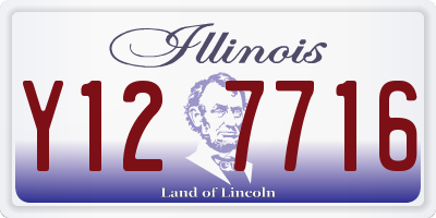 IL license plate Y127716