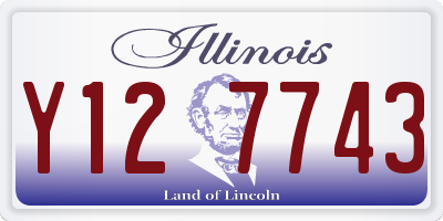 IL license plate Y127743