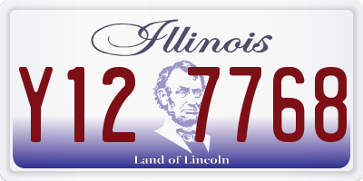 IL license plate Y127768