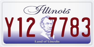IL license plate Y127783