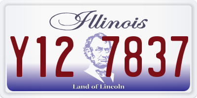 IL license plate Y127837