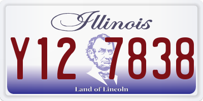 IL license plate Y127838