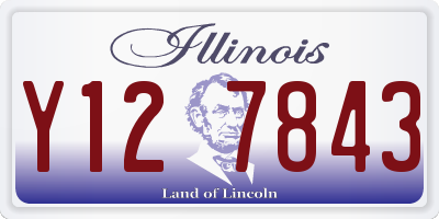 IL license plate Y127843