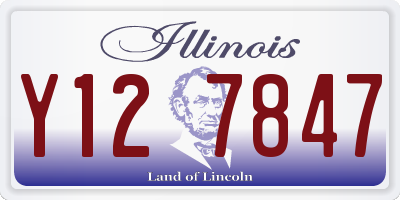 IL license plate Y127847