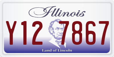 IL license plate Y127867
