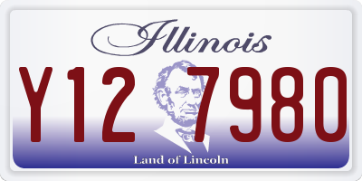 IL license plate Y127980