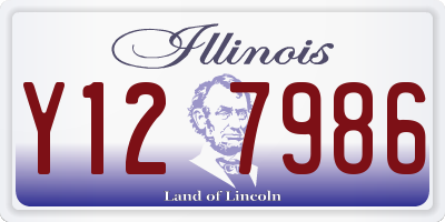 IL license plate Y127986