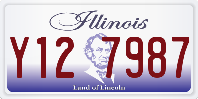 IL license plate Y127987