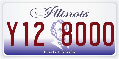 IL license plate Y128000
