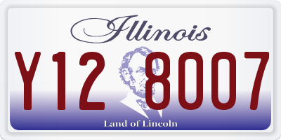 IL license plate Y128007