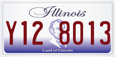 IL license plate Y128013