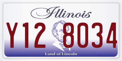 IL license plate Y128034