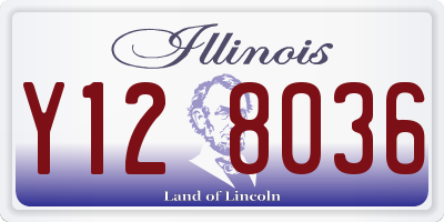 IL license plate Y128036