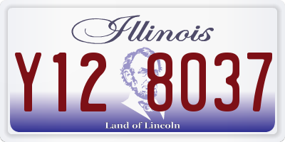 IL license plate Y128037