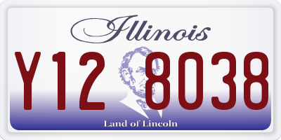 IL license plate Y128038