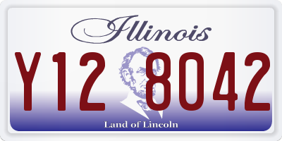 IL license plate Y128042