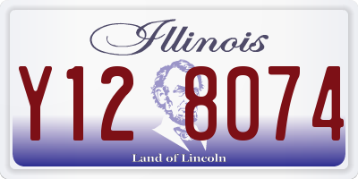 IL license plate Y128074