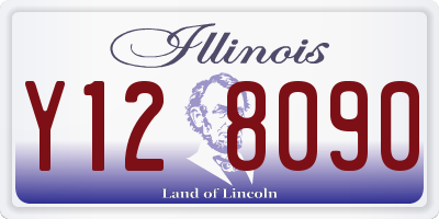 IL license plate Y128090