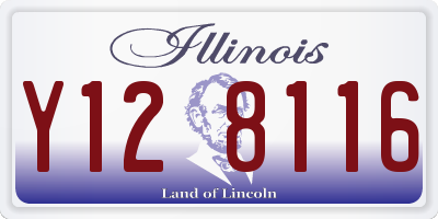 IL license plate Y128116
