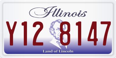 IL license plate Y128147