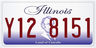 IL license plate Y128151