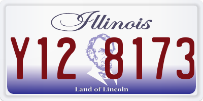 IL license plate Y128173