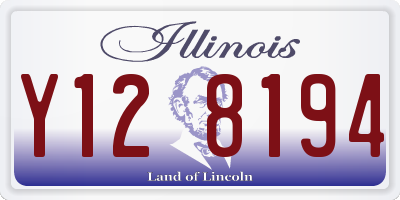 IL license plate Y128194