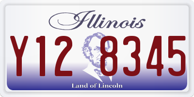 IL license plate Y128345
