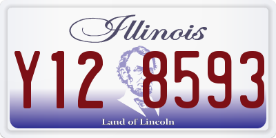 IL license plate Y128593