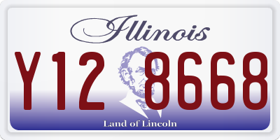 IL license plate Y128668