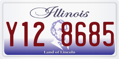 IL license plate Y128685