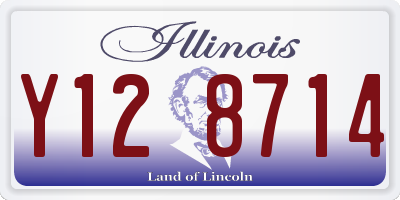 IL license plate Y128714