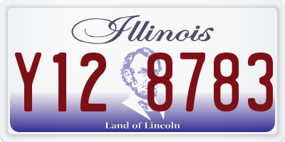 IL license plate Y128783