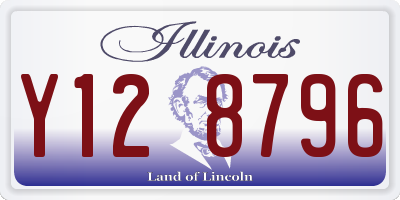 IL license plate Y128796