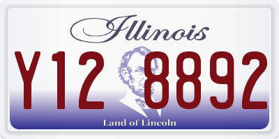 IL license plate Y128892