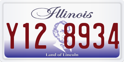 IL license plate Y128934
