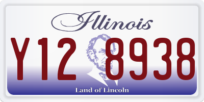 IL license plate Y128938