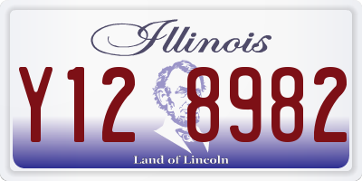 IL license plate Y128982