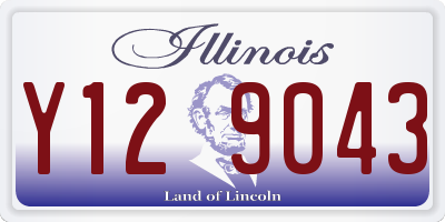 IL license plate Y129043