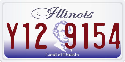 IL license plate Y129154