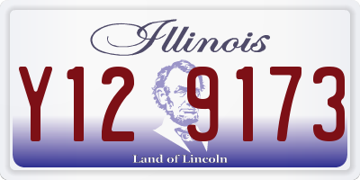 IL license plate Y129173
