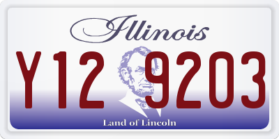 IL license plate Y129203