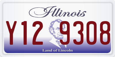 IL license plate Y129308