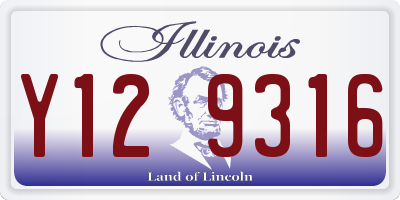 IL license plate Y129316