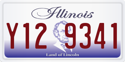 IL license plate Y129341