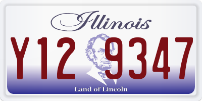 IL license plate Y129347