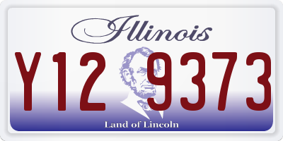 IL license plate Y129373