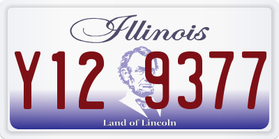 IL license plate Y129377